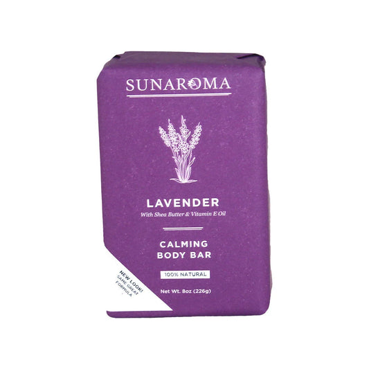 Lavender Calming Body Bar Soap Sunaroma Natural