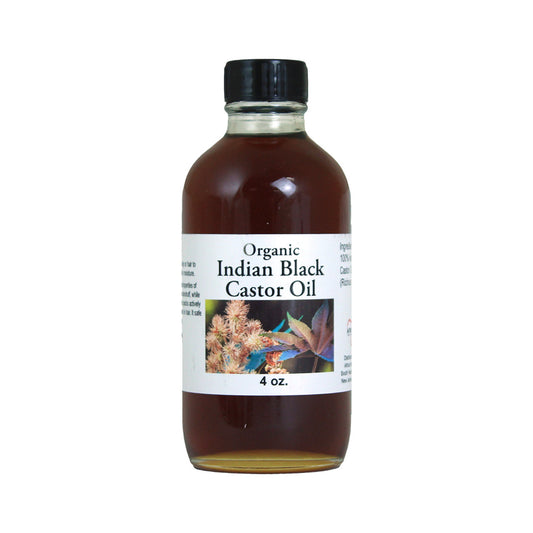 Organic Indian Black Castor Oil - 4 oz.