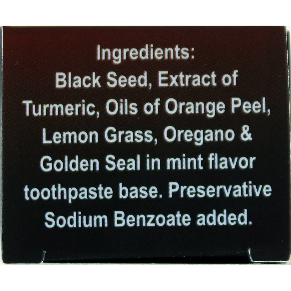 Black Seed Toothpaste Dental Care Anti-Fungal Anti-Bacterial Natural