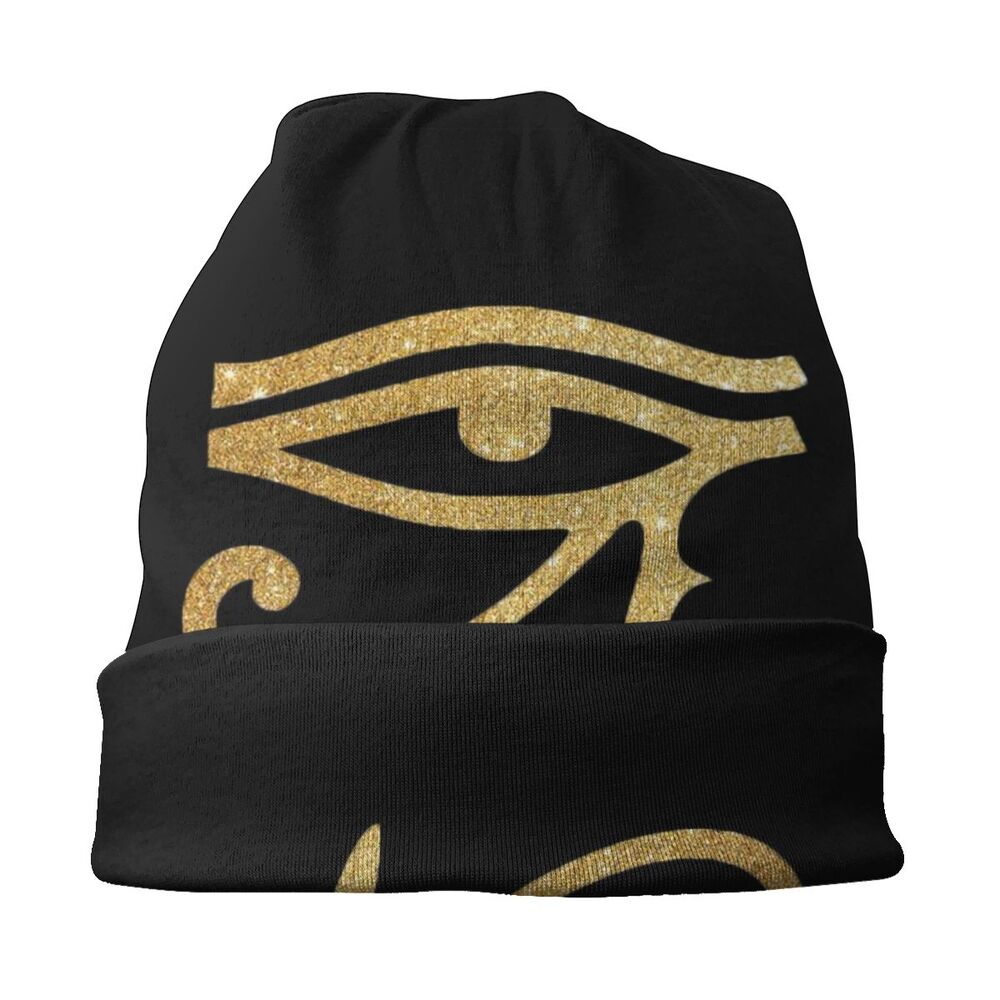Unisex Bonnet Knitted Hat Egypt Eye Of Horus Street Skullies Beanies Caps Adult Ancient Egyptian Culture Beanie Hats Ski Cap