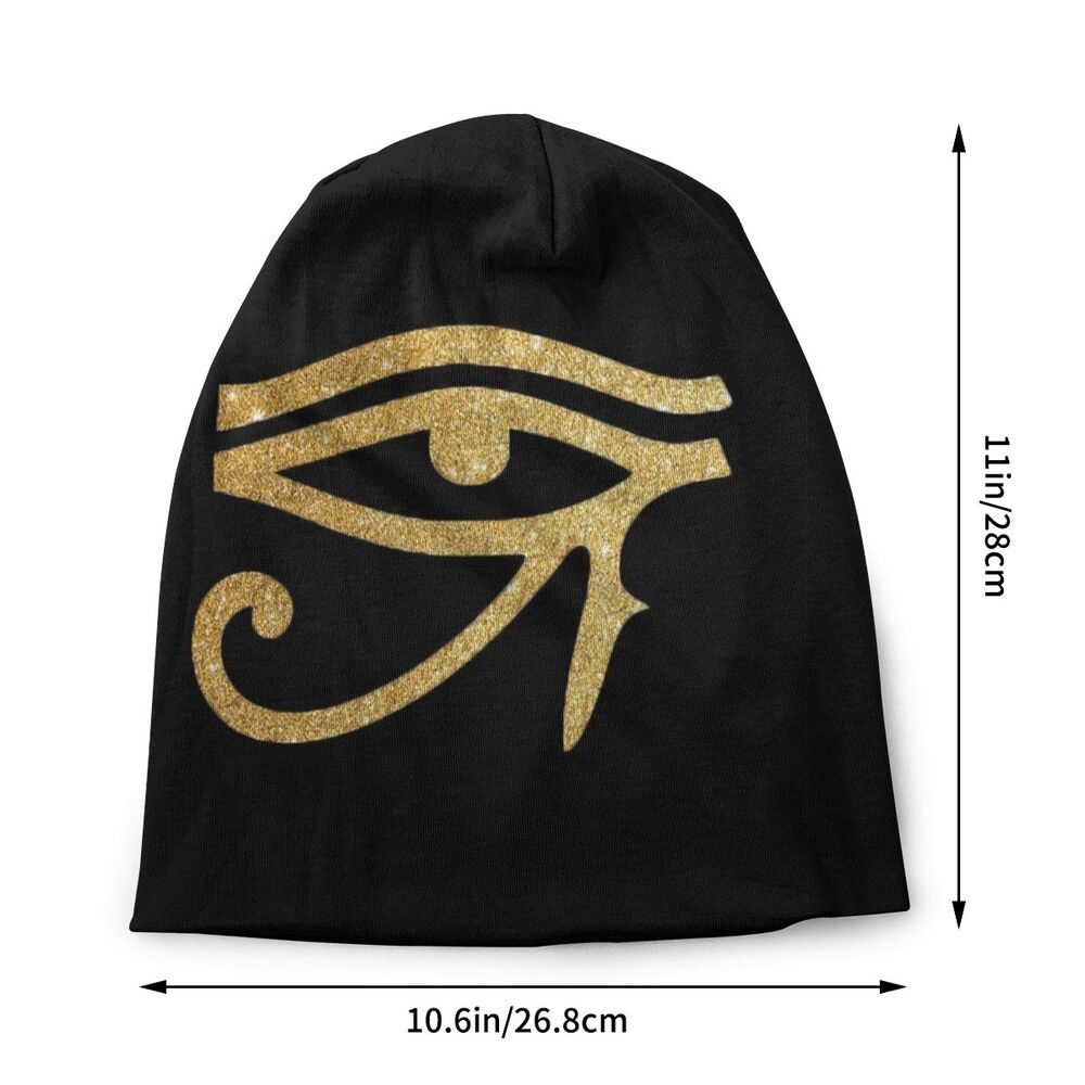 Unisex Bonnet Knitted Hat Egypt Eye Of Horus Street Skullies Beanies Caps Adult Ancient Egyptian Culture Beanie Hats Ski Cap